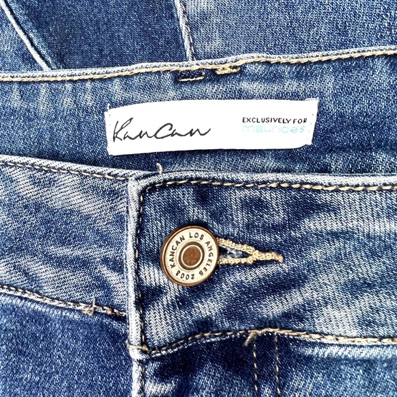 🚫SOLD! •👖|•KACAN•| Contrast Panel High Rise Flare Bottom Jeans👖 - Picture 9 of 14